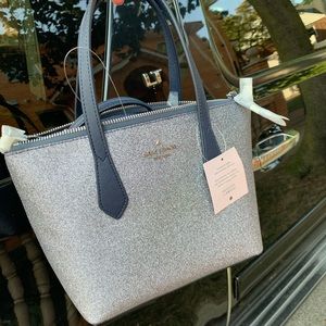 Kate Spade Glitter Small Satchel Bag Dusknavy